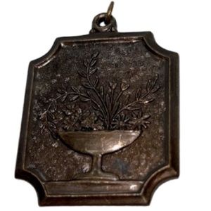 FLORAL PENDENT CHARM VINTAGE